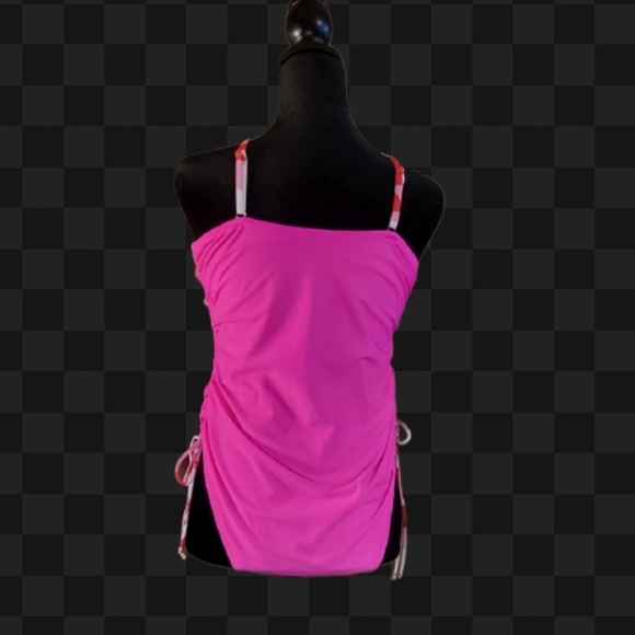 Pink and Red Patterned Bikini Set - Picture 2 of 2